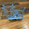metal cow phone holder Stand - Color: white