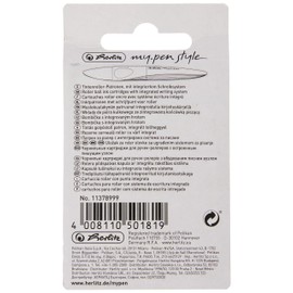 Herlitz 11378999 Tintenroller-Patronen my.pen, 5 Stück, blau