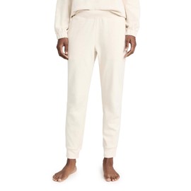 Eberjey Women's Luxe Sweats, Botanical Oat, Off White, XL