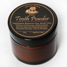 Natural Remineralizing Hydroxyapatite Tooth Powder, Natural Toothpaste Alternative Oral Whitening:_Xylitol Free - Glass Jar_2oz