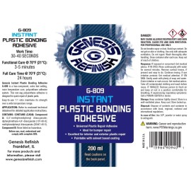 Genesis Refinish Instant Plastic Bonding Adhesive - Similar to Fusor SEM Automix