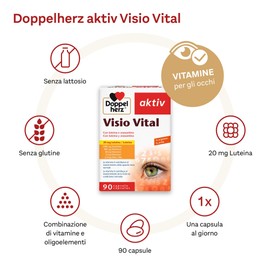 Doppelherz aktiv Visio Vital, Integratore Alimentare Vista, 90 Capsule
