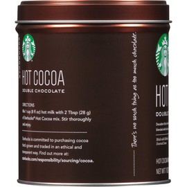 Starbucks Hot Cocoa Mix Tin, Double Chocolate Hot Cocoa Mix, 7-Ounce Tin (Pack of 3)
