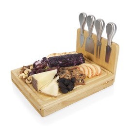 TOSCANA - a Picnic Time Brand Asiago Original Design Cheese Board with Cheese Tools