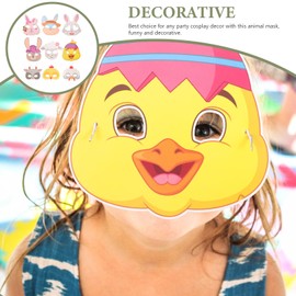 EXCEART Mask, Animals, 9 Pieces, Costume, Cosplay, Cute, Easy to Install, Decorative, Masquerade, Festival, Easter, Party, Costume, Accessory