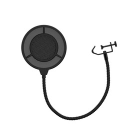 IXTECH Pop Filter For Microphone, Mic Pop Filter Mesh Isolation Shield Compatible With Blue Yeti And Any Other Mic, Dual Layered microphone pop filter shield with Flexible 360° Gooseneck Clip