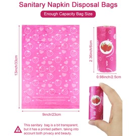 150 Pcs Sanitary Napkin Disposal Bags, ArtCute Feminine Hygiene Disposable Bag, Mini Disposable Sanitary Bag Personal Care Tampons Disposal Bags for Period, Women Privacy Handling