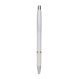 PM "Cross" Retractable Ballpoint Pen, 0.7 mm, White