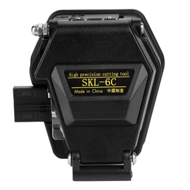 Garosa Fiber Optic Cleaver High Precision SKL-6C Optic Fiber Cleaver Cutter Cable Cutting Tool 125um Diameter with Anti-Drop Bag