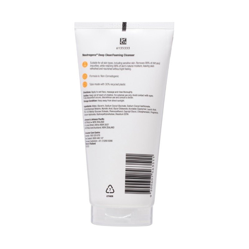 Neutrogena Deep Clean Foaming Cleanser 150g