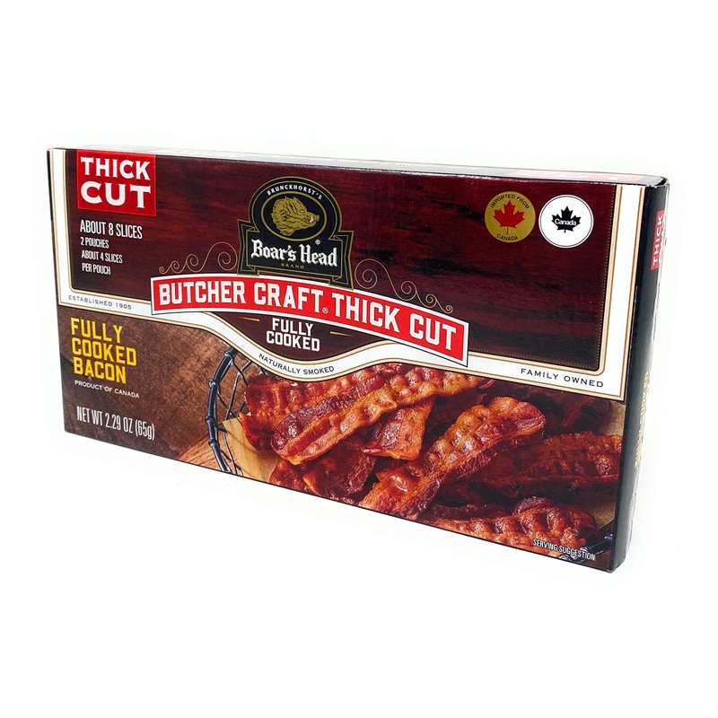Boar's Head Thick Cut Fully Cooked Bacon - pack of