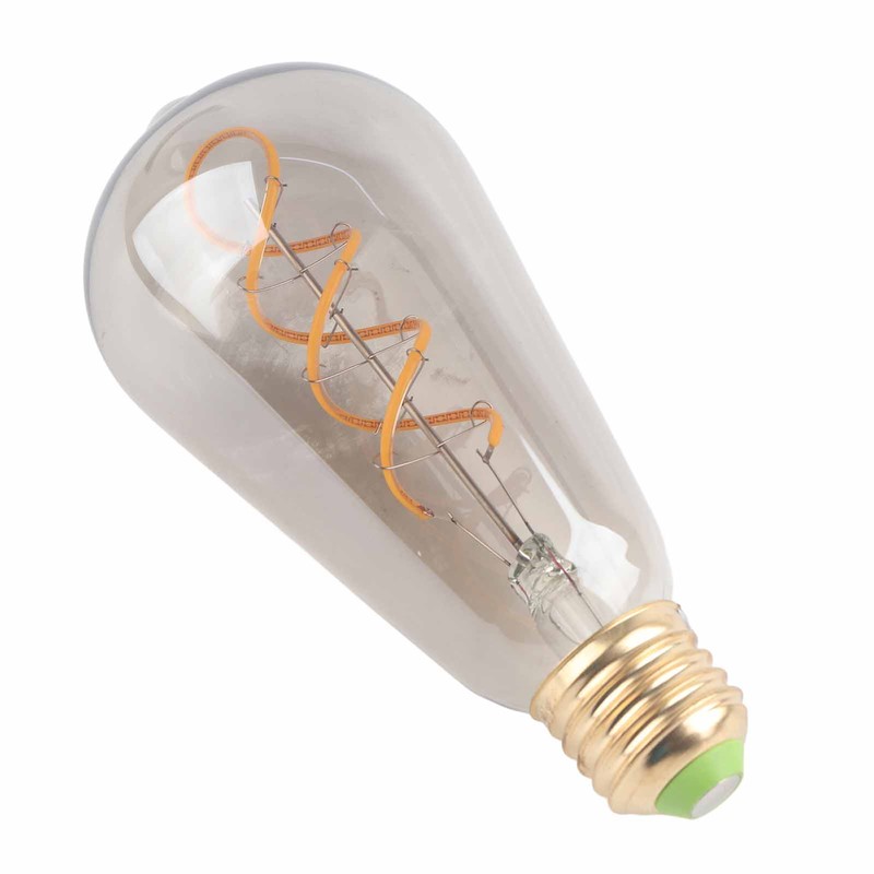 ST64 Light Bulb Vintage Dimmable 360lm Warm Light LED Filament