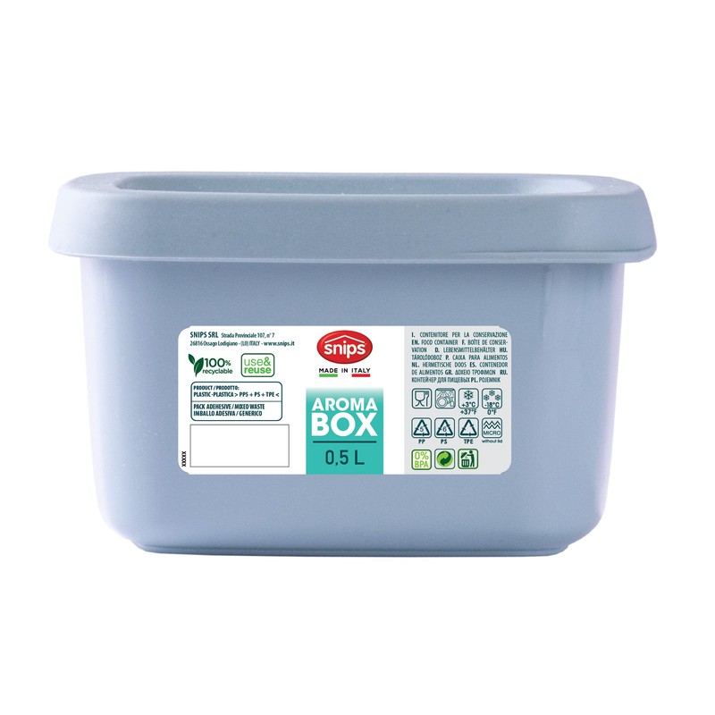 Snips Aroma Box, Mealprep Boxes, Food Storage Containers with Lid,