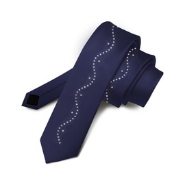 Vittorio Farina - Corbatas clásicas para hombres, accesorios de moda para hombre, corbata para cualquier ocasión, marino, Talla única