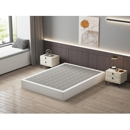 AROMUSTIME Queen Box Spring 9 Inch High Profile Black Heavy Duty Metal Mattress Foundation with Fabric Cover,Easy Assembly,Non-Slip & Noise-Free