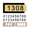 Hqvbvc House Number Plate Sign Outdoor,Two Sets of Numbers (0-9),Residential