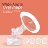 PumpMom-us 17mm Oval Flanges with Soft Rim Compatible with Spectra