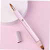 Healeved 1pc Double-ended Lip Brush Cosmetic Applicator Portable Design Makeup