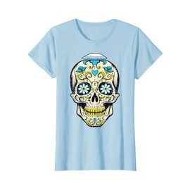 Happy Hanukkah Sugar Skull Chanukah Pajama Funny Jewish Gift T-Shirt