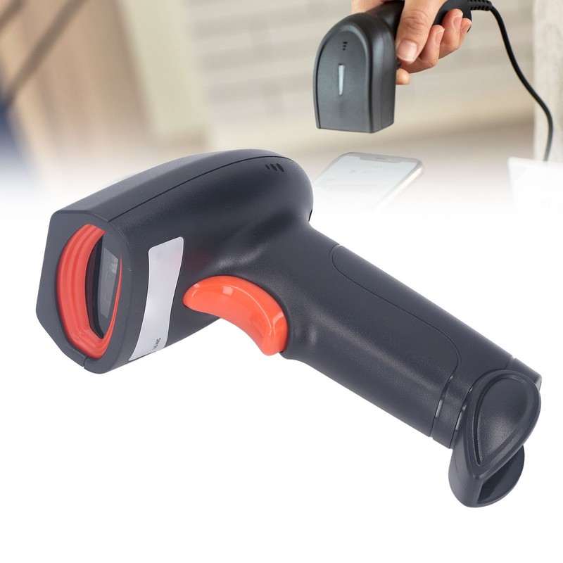 Barcode Scanner Bluetooth 2.4GHz Wireless CCD Red Light Rechargeable 1D