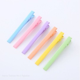 Matte Simple Premium Stick Heart Hair Clip 1P Single Sale Color Clip Snap / 무광 심플 고급 스틱 하트 머리 헤어 1P 집게 핀 단위 판매 컬러 클립 똑딱이