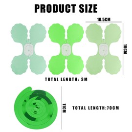 6pcs Four Leaf Paper Wreath, 6pcs Spiral Hanging Decorations, Hanging Green Wreath, Jungle Decoration, Reusable, Suitable for Birthday, Graduation Party, Christmas