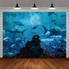 MHLSWY 7x5FT Shark Under The Sea World Photo Backdrop Aquarium