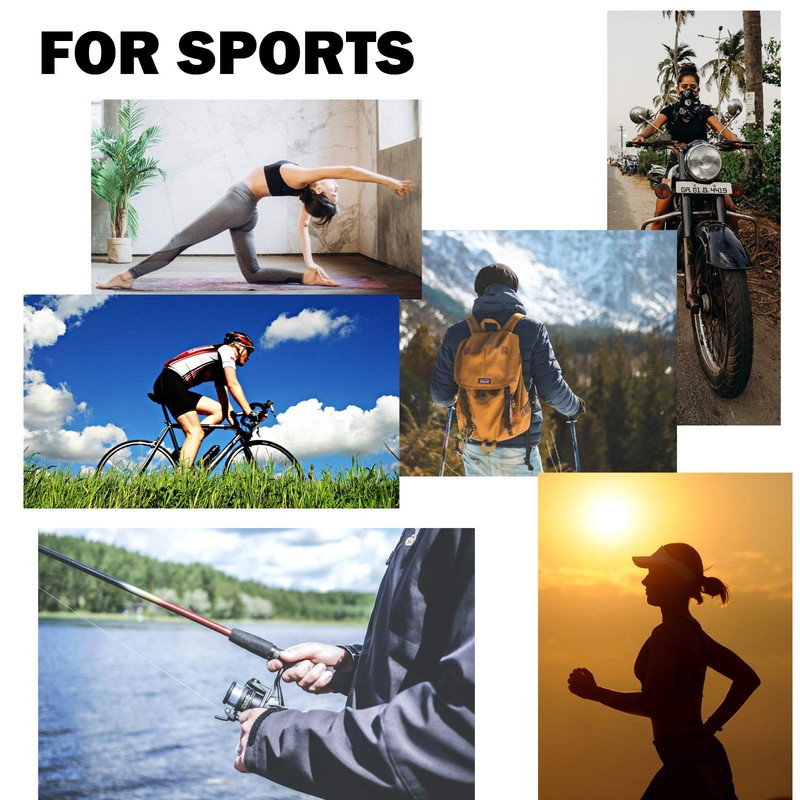 SMEHCF 4 Multifunctional Face Mask Motorcycle Mask Sports Mask Balaclava