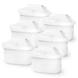 Compatible Brita Cartridge, Japanese Specifications, Water Purification Pot Cartridge, Brita Maxtra BRITA MAXTRA Compatible with New and Old Ports (Set of 6)