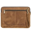 CONTACT'S FAMILY Leather Laptop Sleeve Compatible with 14.2inch MacBook Brown