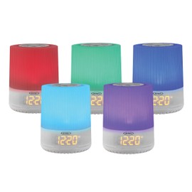 JENSEN JCR-360 JCR-360 Mood Lamp FM Digital Dual-Alarm Clock Radio with Nature Sounds