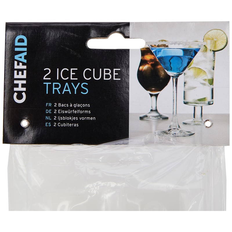 Chef Aid Ice Cube Tray 2 pk, White