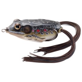 LIVE TARGET Hollow Body Frog, 2-5/8", Brown Black