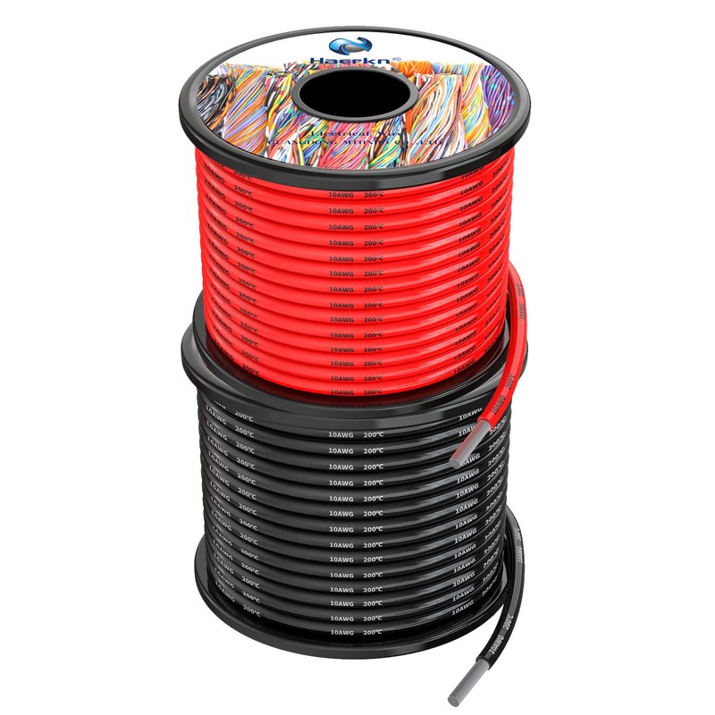 10 awg 5.2mm² Silicone Electrical Wire Cables 50 Feet [25ft