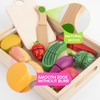 Wooden Fruit and Vegetable Toys, Toy Kitchen Accessories, Wooden Food
