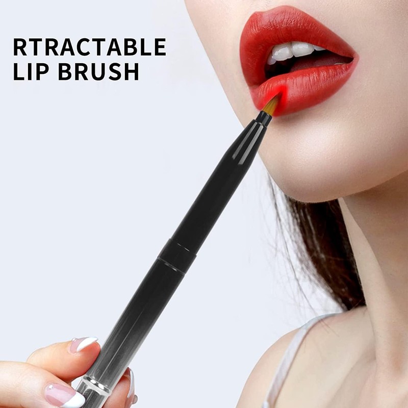 Exquisite Professional Lip Brush Applicators-Retractable Lipstick Brushes- Lipstick Gloss Makeup