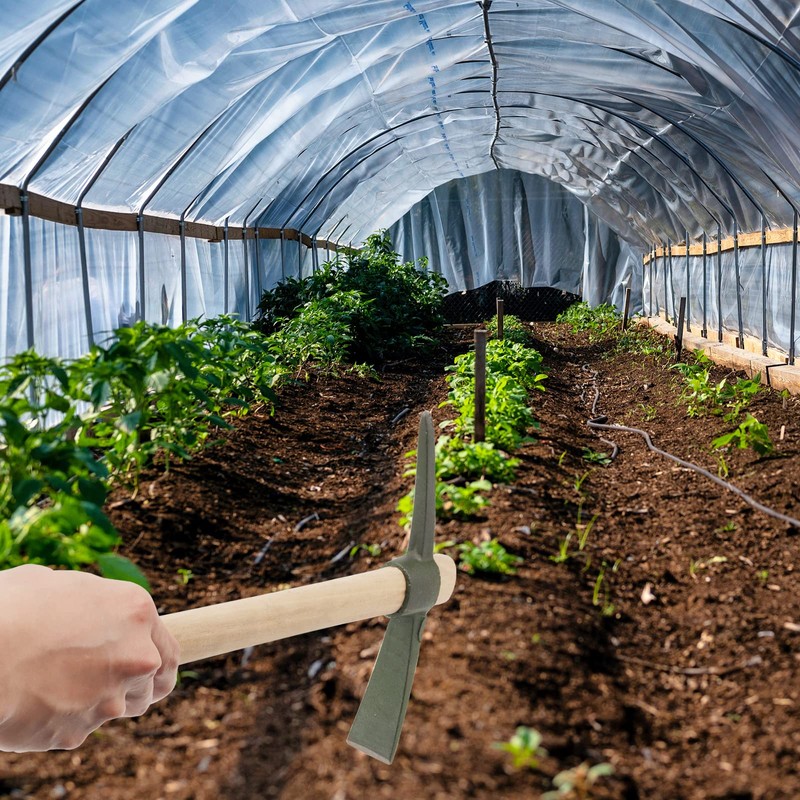 KEILEOHO 2 PCS 13.7 Inch Garden Pick Mattock, 35x23cm Pick