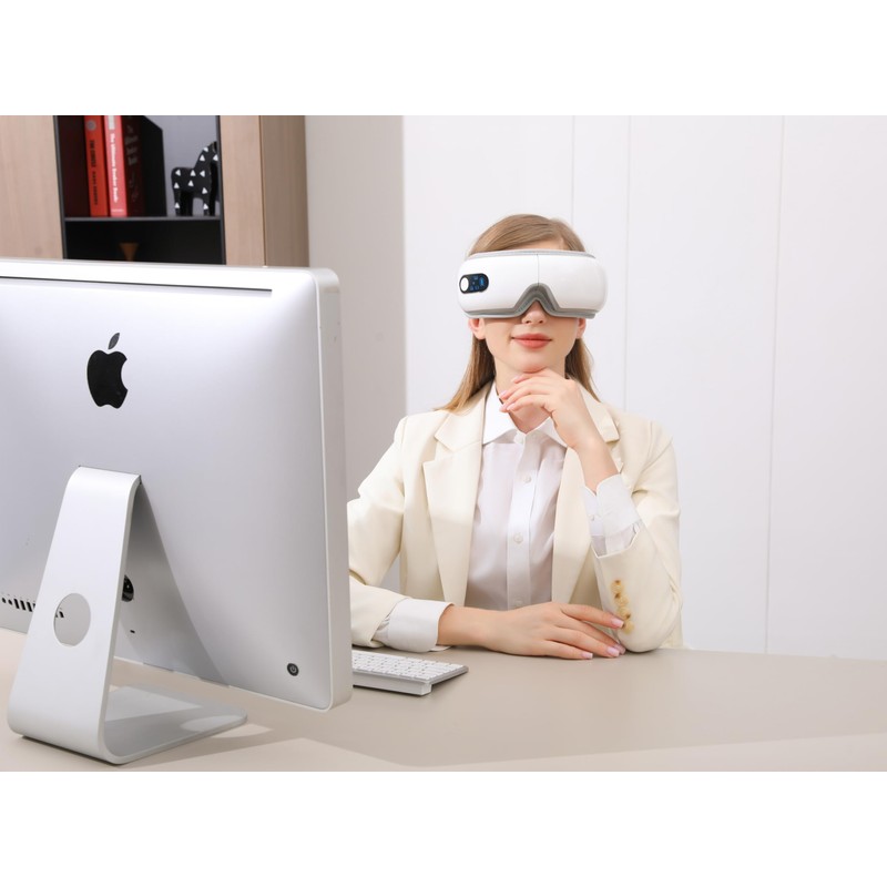 TLINNA Eye Massager with Airbag Kneading,Constant Temperature Hot Compress, Multi-Frequency