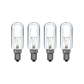 4X Paulmann 40W Tubular Bulb (SES E14) - Ideal for Cooker Hoods (80x25mm)