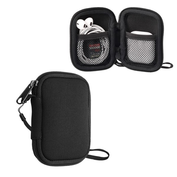 kwmobile Neoprene Case Compatible with in-ear Headphones - 6 x