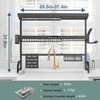 Babosas Over The Sink Dish Drying Rack,3 Tier Adjustable Length