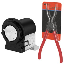 Drain Pump Replacement for LG Front Load Washers, Replaces OE # 4681EA2001T,4681EA1007G, 4681EA2001D, 4681EA2001N ER4681EA2001T, LP1007G, and LP2001T, with 11 Inches Washer Spring Expansion Tool