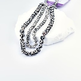 1 Strand 6mm Semi Precious Gemstone Beads, Smooth Round Beads, Ideal for Crafting and Jewelry Design (Tibetan Stone)