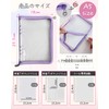 GOKEI Seal Notebook, A5 Clear, Glitter Binder (1 main unit,
