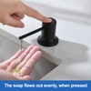 Soap Dispenser for Kitchen Sink, Matte Black Built in Soap