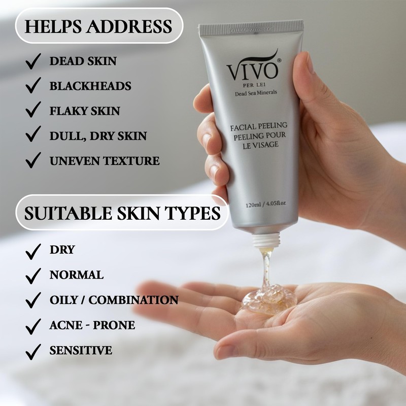 Vivo Per Lei Facial Peeling Gel - Helps Address Dead