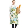 APRONNER Cotton Linen Baking Plus Size Aprons for Women with