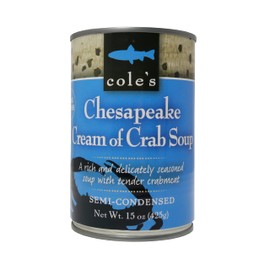 Cole’s - Chesapeake Cream of Crab Soup - Premium Canned Fresh Crab Meat & Nutritious Semi Condensed and Gluten-free Crab Bisque
