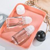 aoukoslt 2Pcs White 50ML Glass Empty Roller Bottles with Plastic