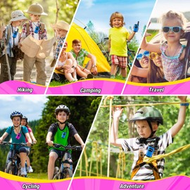 EUTOYZ Walkie Talkie, 4 5 6 7 8 Year Old Girl Gifts for 3-12 Year Olds Girl Toys Age 5-9 Kid Toys for Girls Kids Walkie Talkies Outdoor Toys Walky Talky Spy Game Kids Toys Pink